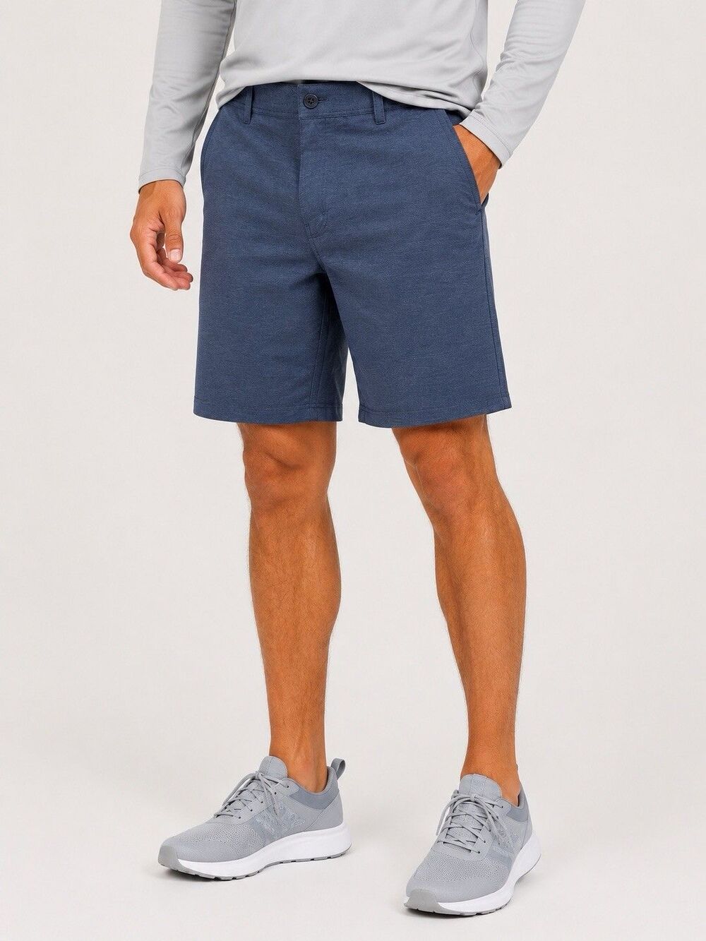 Huk Performance Fishing Shorts Men 36 Blue Stretch Hybrid Outdoor Casual